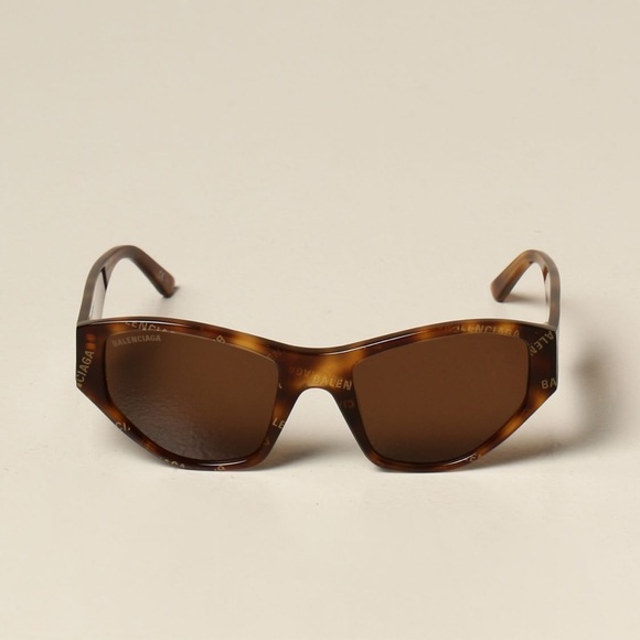 BALENCIAGA HAVANA MONOGRAM CAT EYE SUNGLASSES BB0097S - Picture 4 of 5